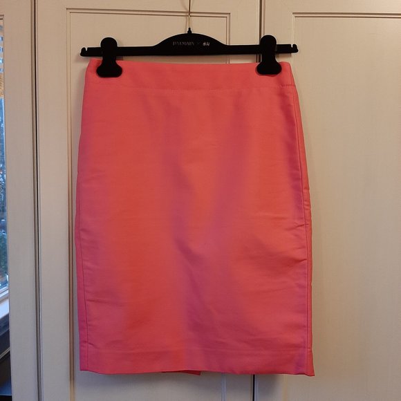 Neon Pink J. Crew No. 2 Pencil Skirt - Picture 1 of 2